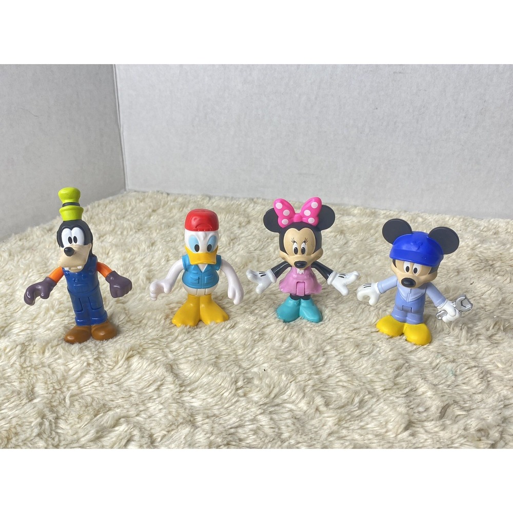 Disney Plastic Figures Mickey Minnie Goofy Donald Party Decos HG2